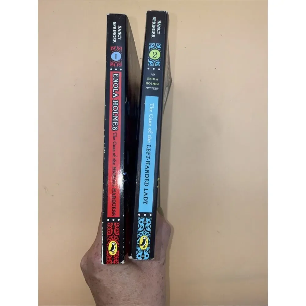 Enola Holmes; Nancy Springer Book Set; Missing Marquees and Left Handed Lady